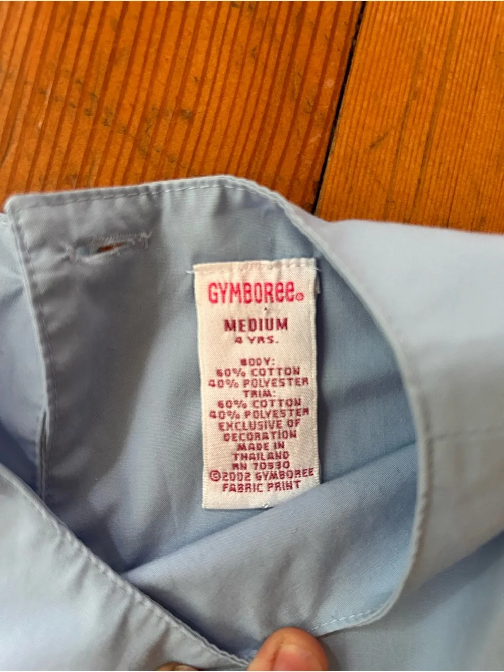 Gymboree Light Blue Dress with Navy Stripes